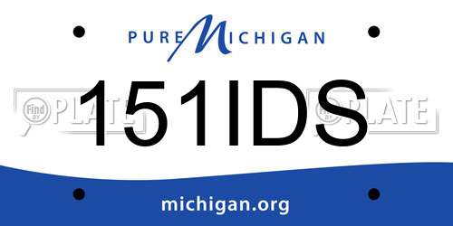 151IDS Michigan License Plate