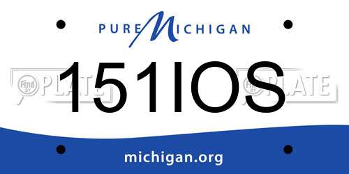 151IOS Michigan License Plate