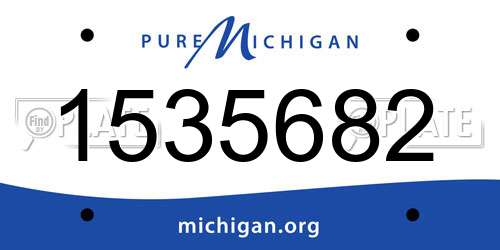 1535682 Michigan License Plate