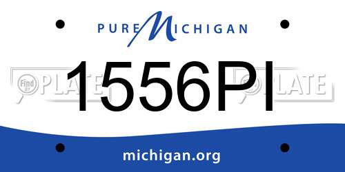 1556PI Michigan License Plate