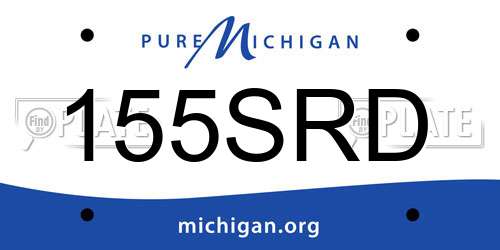 155SRD Michigan License Plate