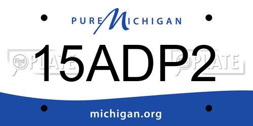 15ADP2 Michigan License Plate