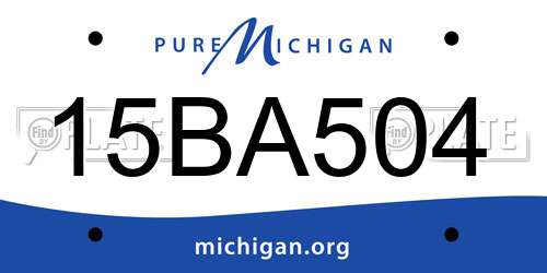 15BA504 Michigan License Plate