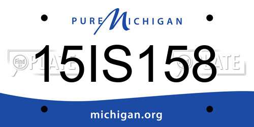 15IS158 Michigan License Plate