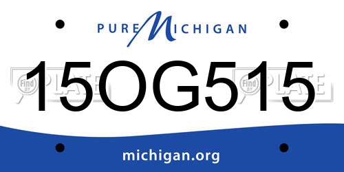 15OG515 Michigan License Plate