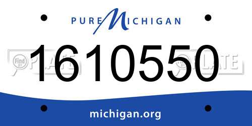 1610550 Michigan License Plate