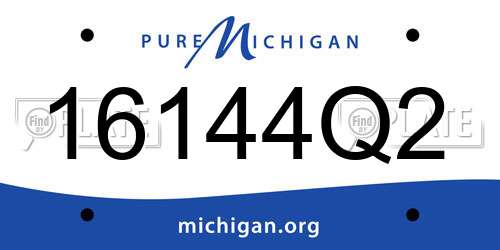 16144Q2 Michigan License Plate