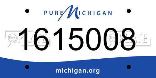 1615008 Michigan License Plate