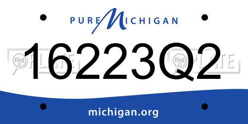 16223Q2 Michigan License Plate