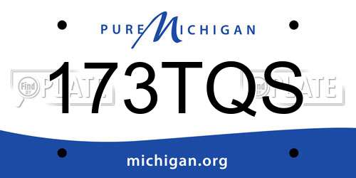 173TQS Michigan License Plate
