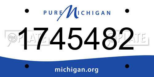 1745482 Michigan License Plate