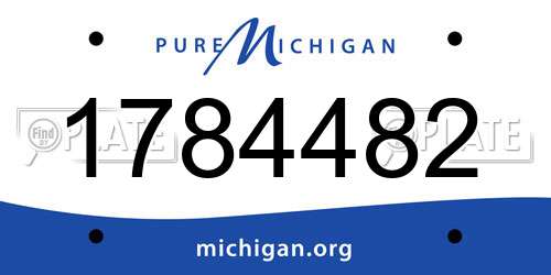 1784482 Michigan License Plate