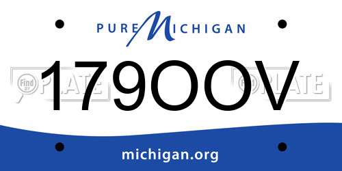 179OOV Michigan License Plate