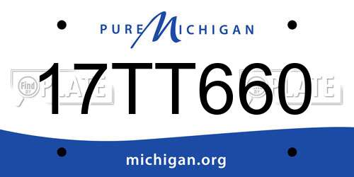 17TT660 Michigan License Plate