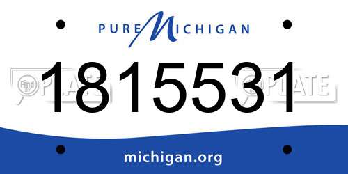 1815531 Michigan License Plate