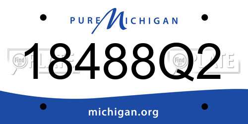 18488Q2 Michigan License Plate