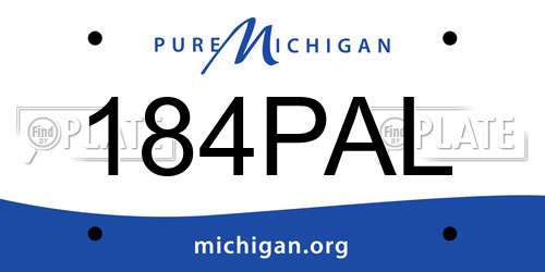 184PAL Michigan License Plate