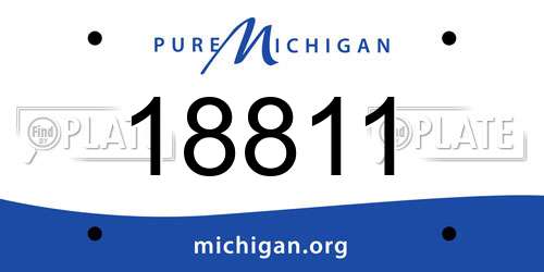 18811 Michigan License Plate
