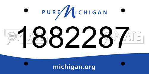 1882287 Michigan License Plate