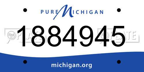 1884945 Michigan License Plate