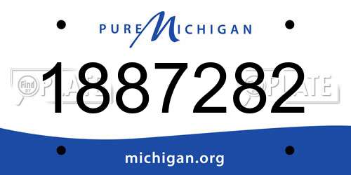 1887282 Michigan License Plate