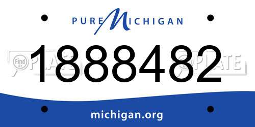 1888482 Michigan License Plate