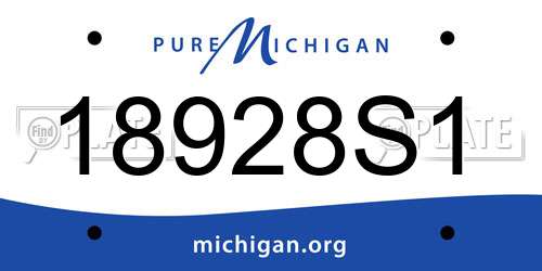 18928S1 Michigan License Plate