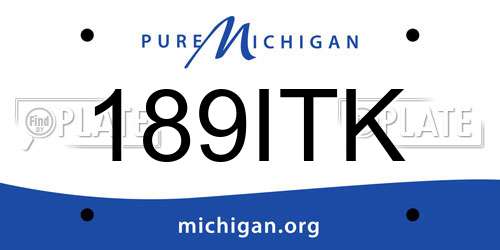 189ITK Michigan License Plate