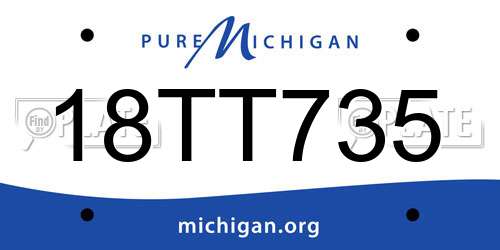 18TT735 Michigan License Plate