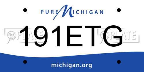 191ETG Michigan License Plate