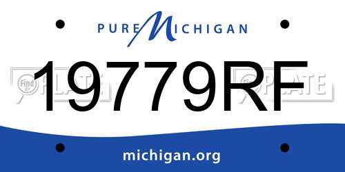 19779RF Michigan License Plate