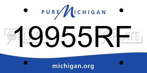19955RF Michigan License Plate