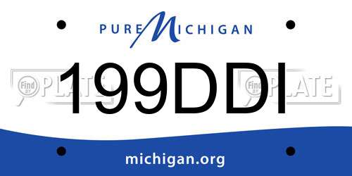199DDI Michigan License Plate