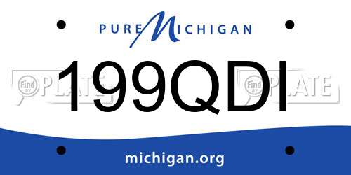 199QDI Michigan License Plate
