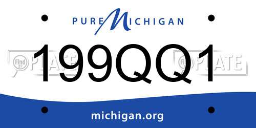 199QQ1 Michigan License Plate