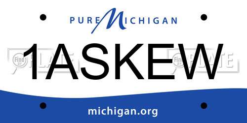 1ASKEW Michigan License Plate
