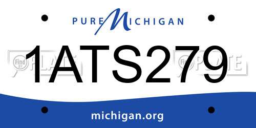 1ATS279 Michigan License Plate