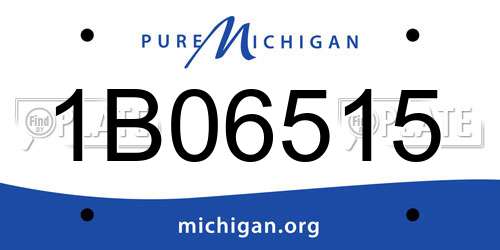 1B06515 Michigan License Plate