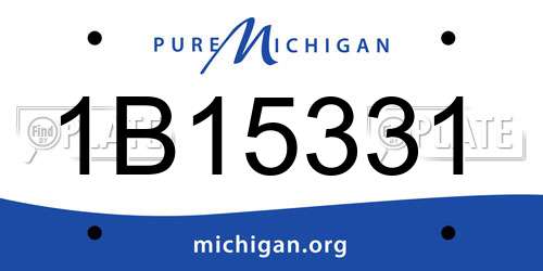 1B15331 Michigan License Plate