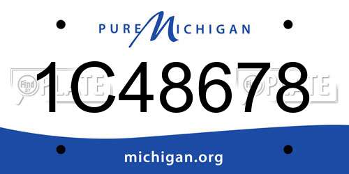 1C48678 Michigan License Plate