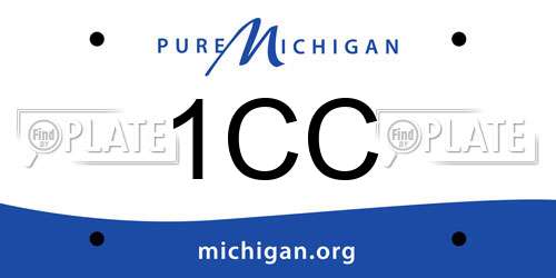 1CC Michigan License Plate