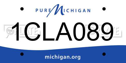 1CLA089 Michigan License Plate