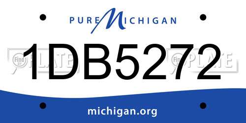 1DB5272 Michigan License Plate