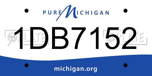 1DB7152 Michigan License Plate