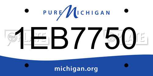 1EB7750 Michigan License Plate