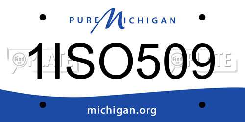 1ISO509 Michigan License Plate
