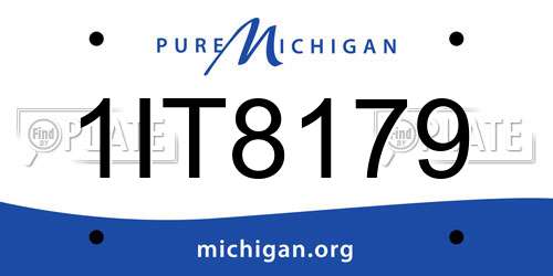 1IT8179 Michigan License Plate