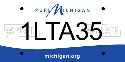 1LTA35 Michigan License Plate