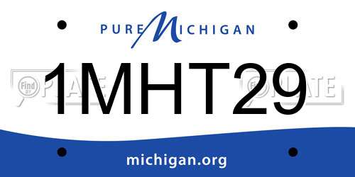 1MHT29 Michigan License Plate