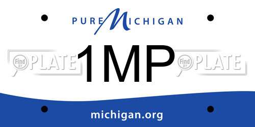 1MP Michigan License Plate